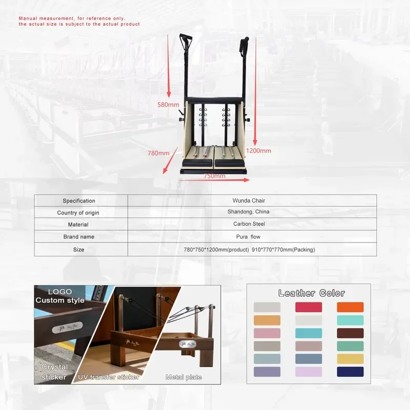 Professional Pilates Stability Chair for Commercial Gyms and Studios Resistance Training Equipment Full Body Fitness Workout