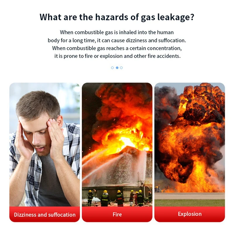 A003 detector de vazamento de gases combustíveis testador de vazamento de gases naturais medidor analisador de concentração de gases combustíveis