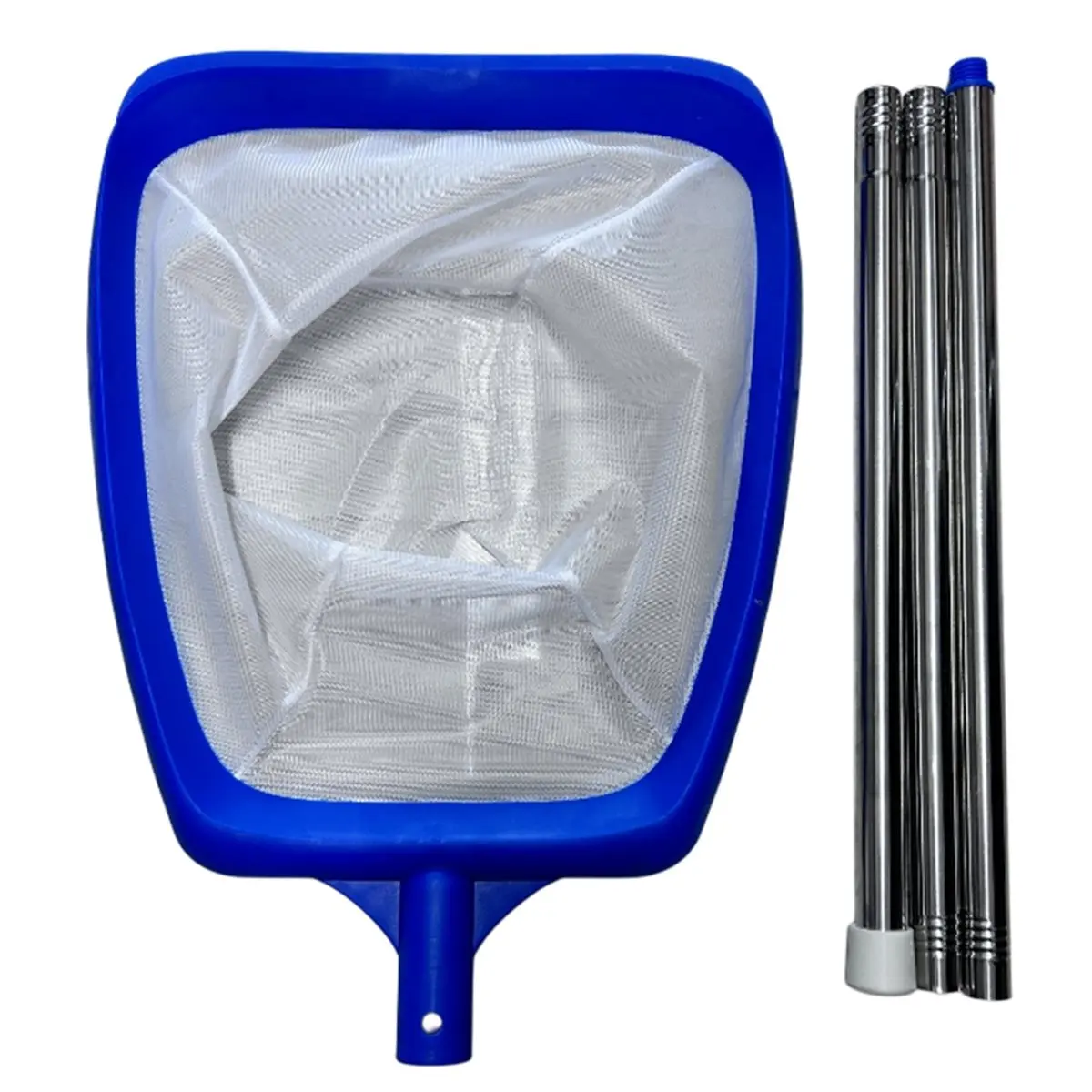 【Tools & Parts】 Pool Skimmer 3 Section Adjustable Telescopic Pole Pool Leaf Skimmer for Cleaning Pool Spas Ponds