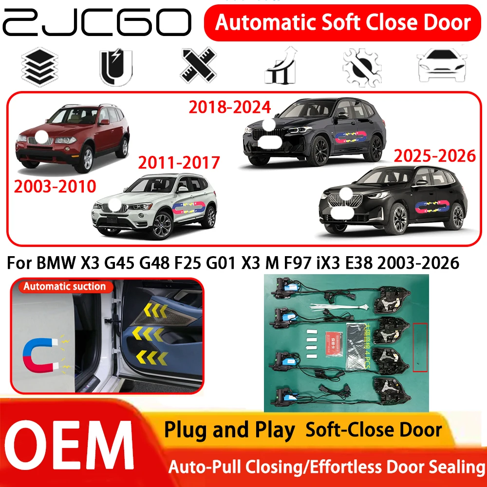 

for BMW X3 G45 G48 F25 G01 X3 M F97 iX3 E38 2003-2026 Car OEM Plug and Play Automatic Electric Soft Close Door System