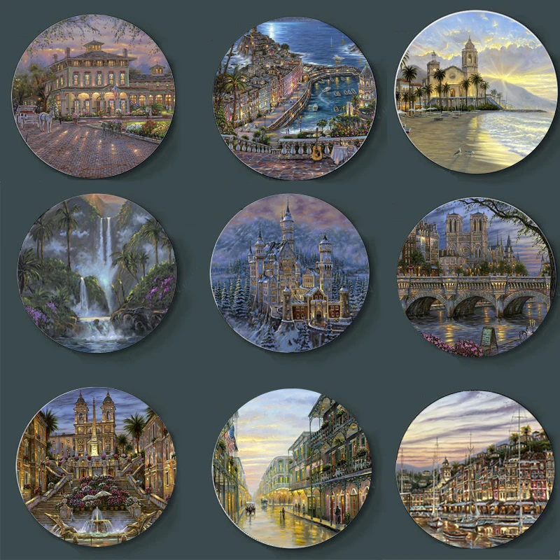 High-End Ceramic Robert Finale Art Decorative Hanging Plate 3