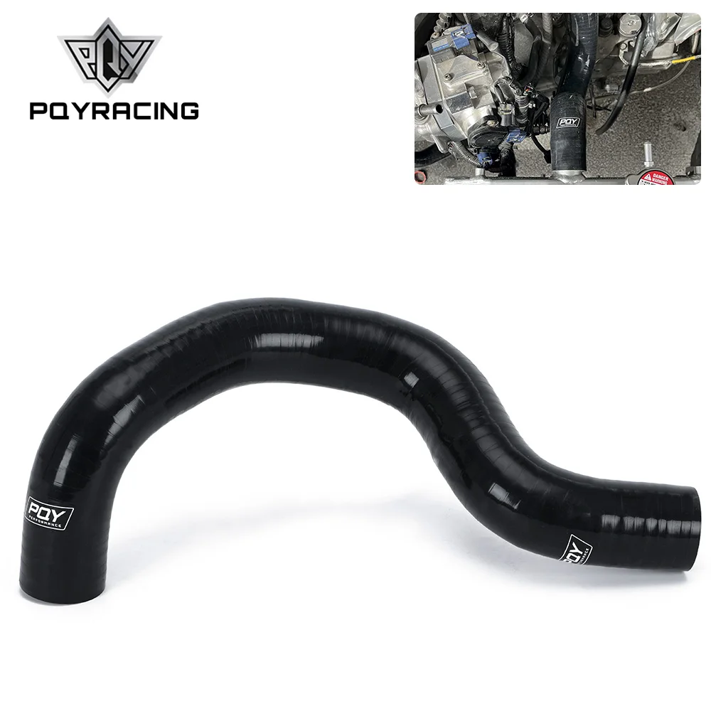 PQY - SILICONE RADIATOR HOSE KIT FOR K20-K24 SWAP EG EK CRX EF SOL INTEGRA CIVIC BLACK & YELLOW PQY-LX1306BK-QY