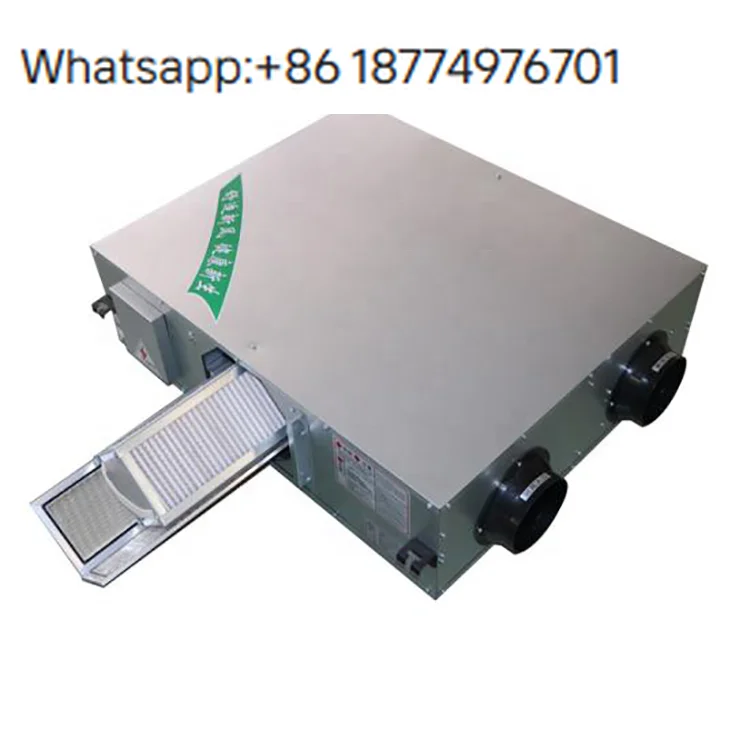 

Fresh Air Heat Recovery Ventilator with Air Purification Motor Core Steel Construction No Noise & Energy Saving