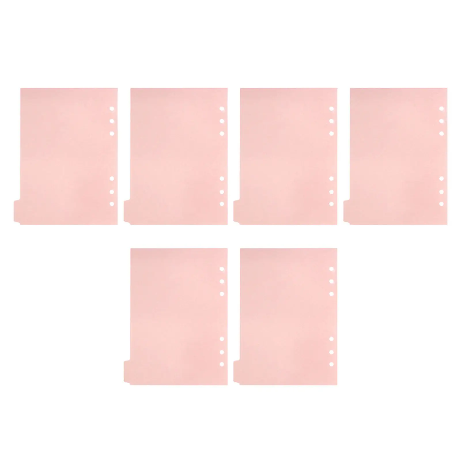 

6Pcs Binder Dividers with Clear Writable Tabs Ideal for Notebooks Files Planners Books Research Projects Household and Office