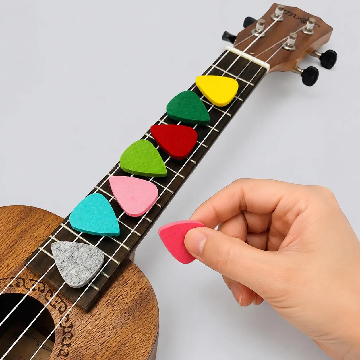 Felt Picks Assortment – Quiet Practice Picks for Low-Noise Training, Apartment Playing & Silent Fingerstyle Development TMZ