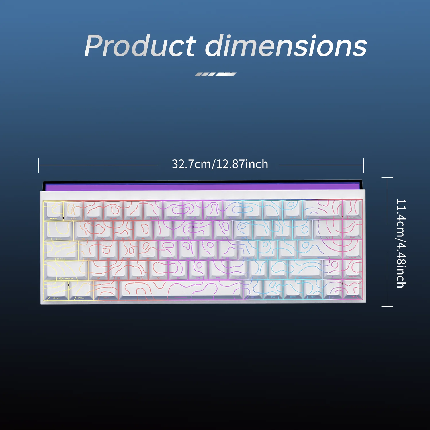 AJAZZ NK68-68% configuration-wired mechanical keyboard only, with