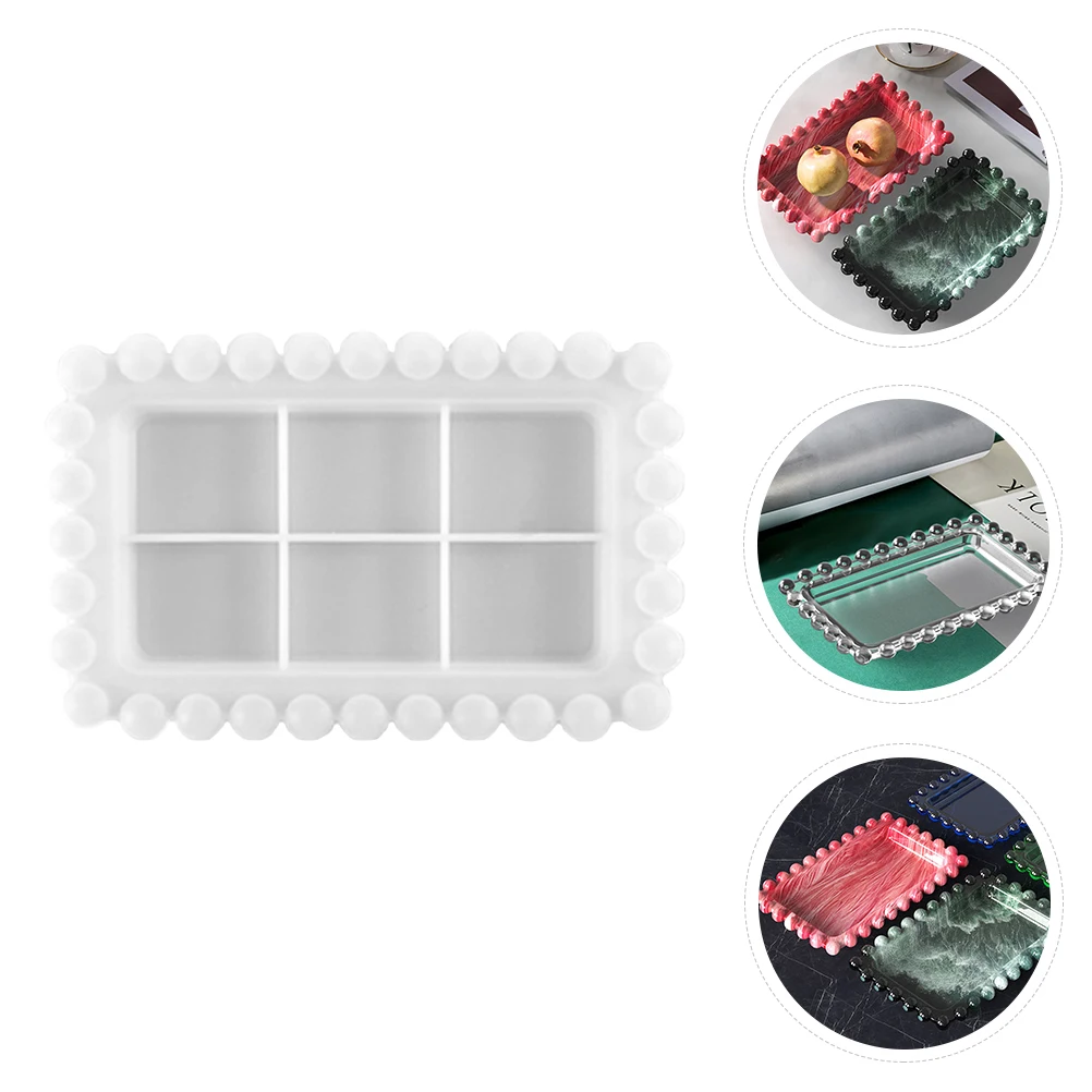 

Silicone Crystal Epoxy Resin Mold Creative Storage Plate Making Mold Comfortable Touch Silicone Mold