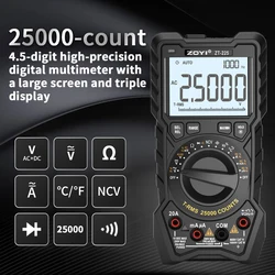 ZOYI ZT-225 High precision digital automatic multimeter electrical maintenance intelligent anti-burn maintenance multimeter