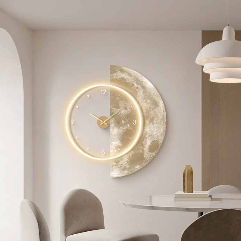 Luxury Large Led Wall Clock Living Room Watches Wall Art Bedroom Kitchen Mural Clocks Acrylic Home Design Aesthetic Decoration