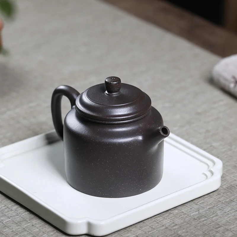 【Tao Yuan】Yixing Purple Clay Pot Pure Handmade Household Teapot Starry Sky AMAP Bell 260cc