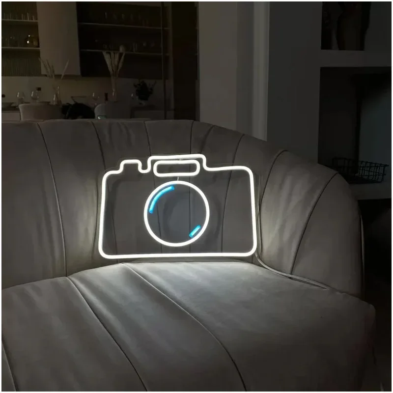 Camera Neon Sign Design Custom for Room Decor Bar Store Neon Decoration Light Night Lamp Camera House Music Room Decor