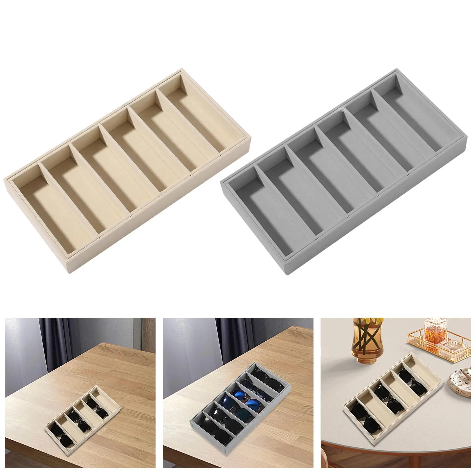 

Sunglasses Organizer Large Capacity Portable Glasses Display Box for Eye Glasses Sunglasses Shops Showcase Window Displays