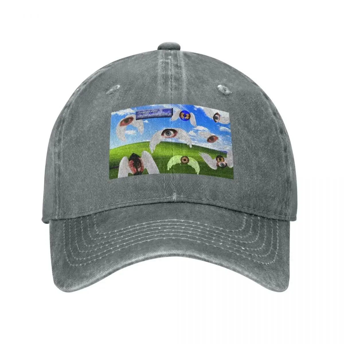 Dreamcore/Weirdcore eyes with wings Baseball Cap Designer Hat Sunhat Caps Women Men's