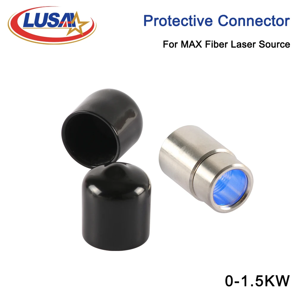 LUSAI Output Protective Connector Lens Group with Lens Protective Cap for QBH Max Fiber Cutting Machine Laser Source