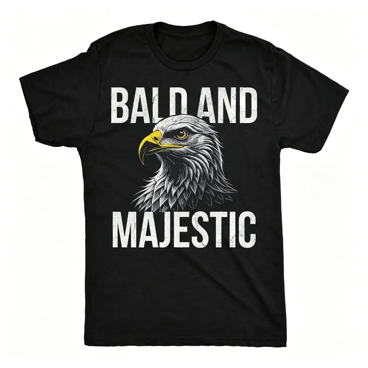 Mens Funny T Shirts Bald and Majestic Sarcastic Eagle Graphic Novelty Tee for Men Mens Funny T Shirts Cool Vintage Fashion T-Shirt Gift Classic Menswear Sarcastic Apparel for Men Funny Animal Short Sleeve Navy