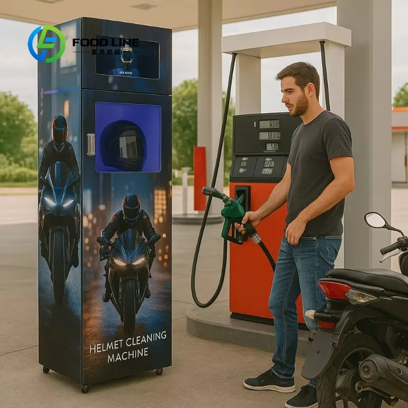 Customized size Automatic motorcycle helmet cleaning vending machine