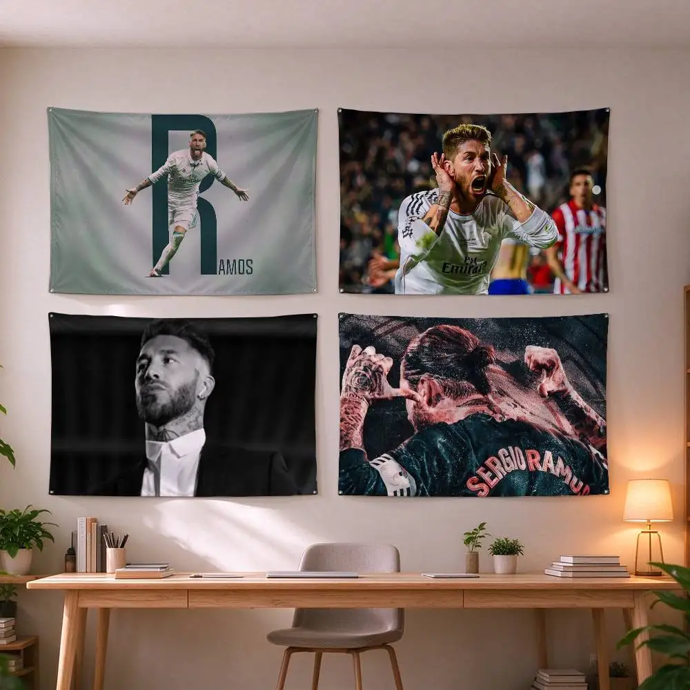 Legend Football Sergio Ramos  Flag Suitable For Party Club Outdoor Interior Wall Decoration Banner Fans Gift