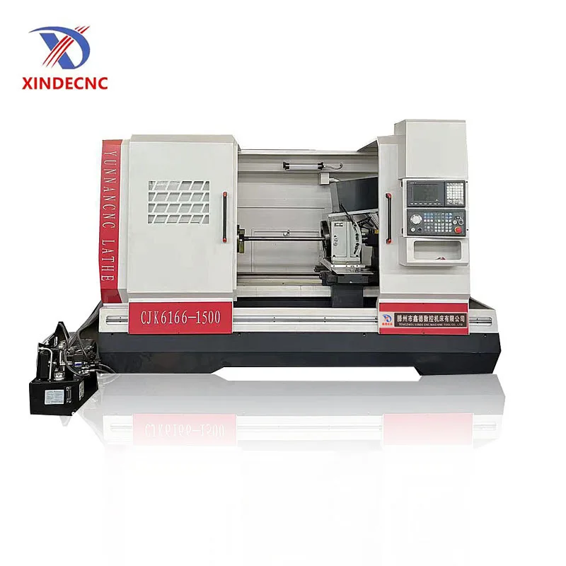 Precision CJK6166 Horizontal Flat Plate High Frequency Quenching Metal Cutting CNC Lathe