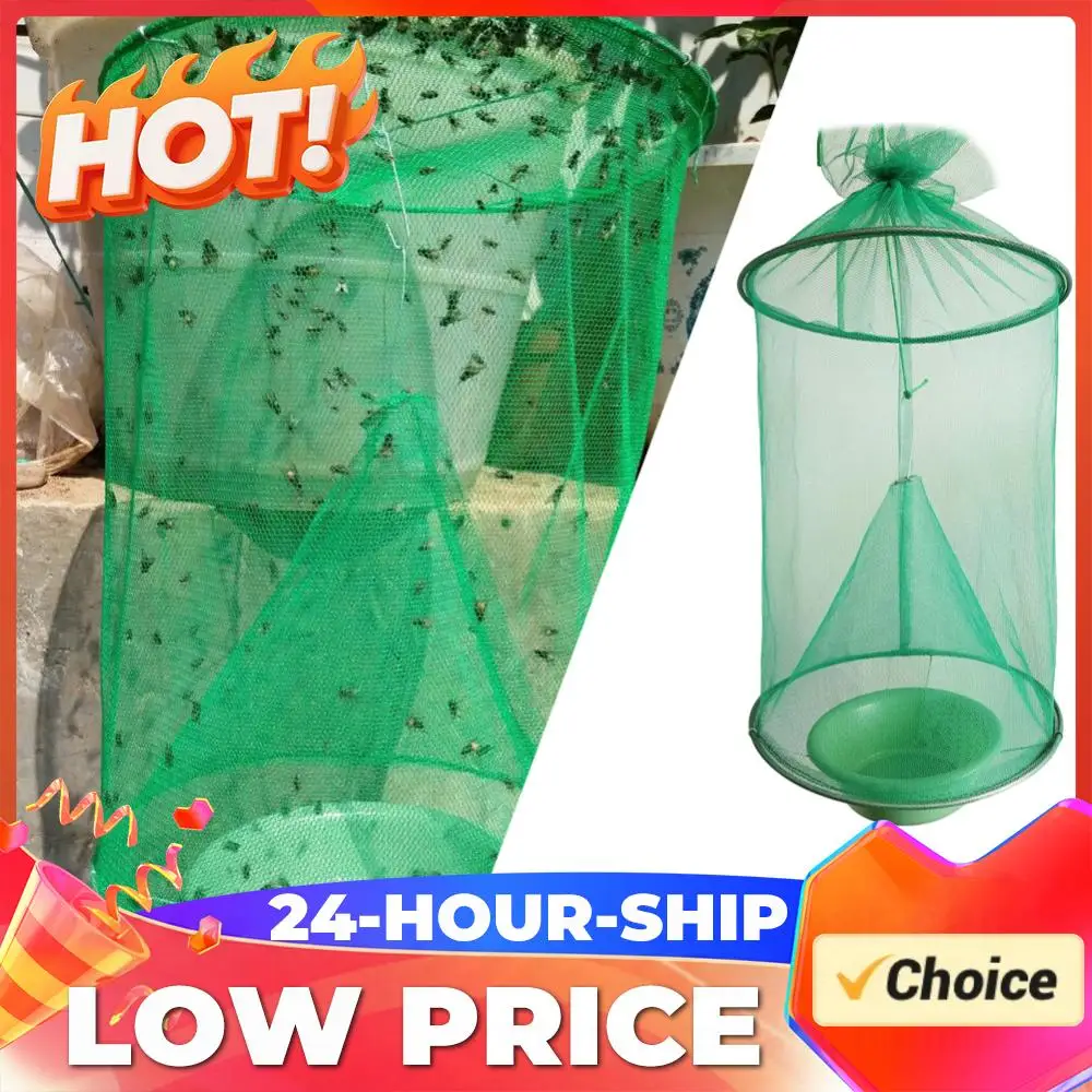 Hanging Fly Trap Cage Reusable Folding Insect Catching Traps Practical   Traps  Control Tool for Household Garden