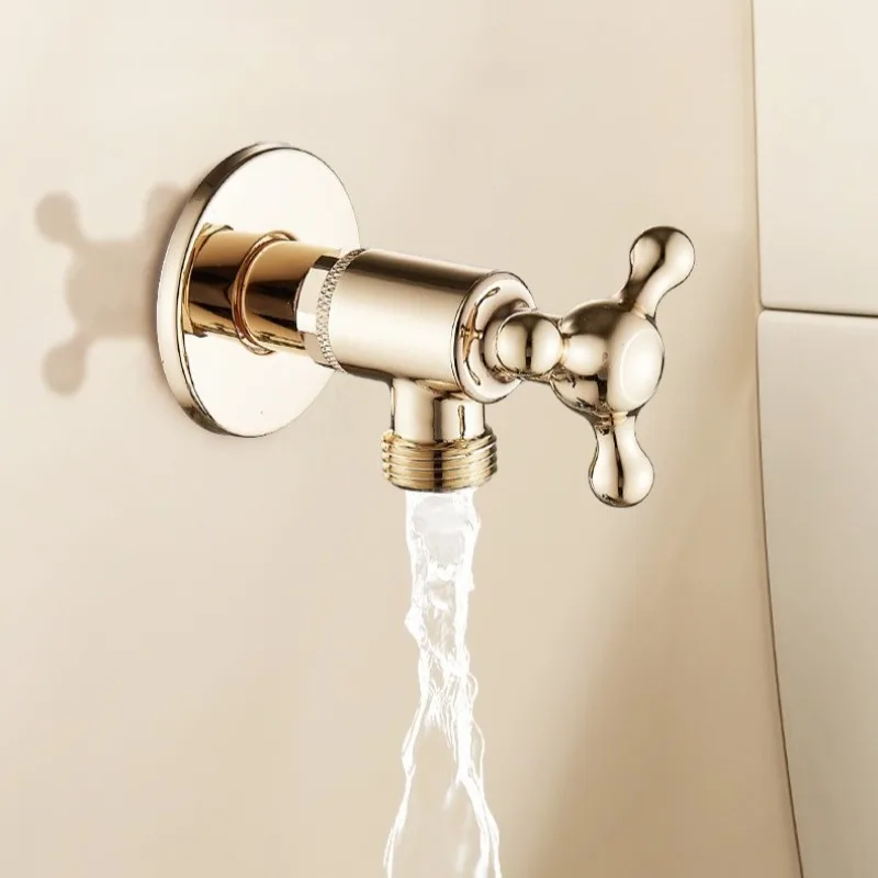 

Rotated Triangle Angle Valve Water Household Thickened Copper Classical Connecting Water Valve Toilet Bathroom Accessories