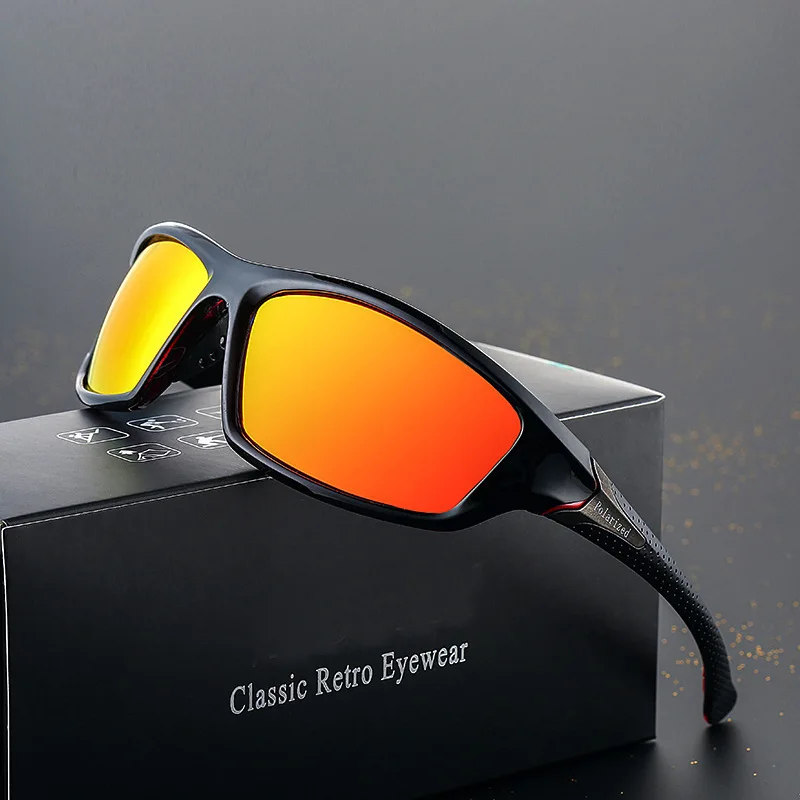 New Retro Style Square Frame Cycling Sunglasses Men Car Driving Sunglass UV400 Outdoor Sport Eyewear Unisex