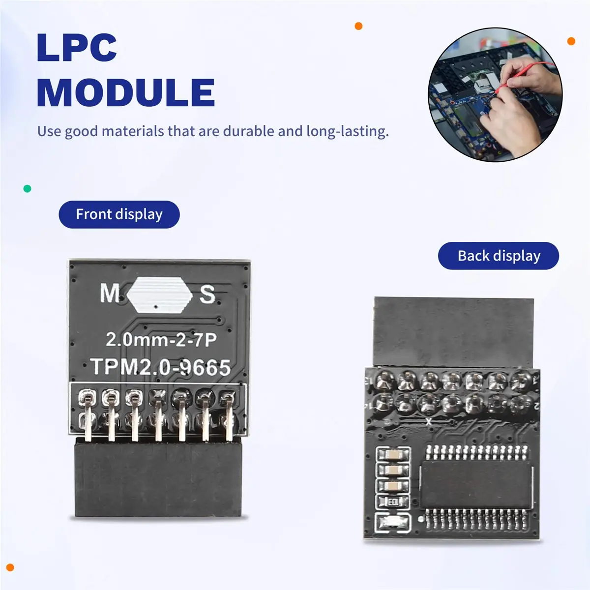 DT81 TPM2.0 Module for MSI 14-1 Pin LPC TPM Security Module LPC Module for MSI for Win11 Module