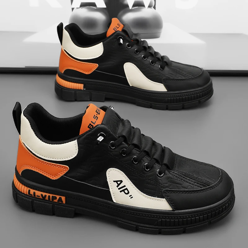 

Новые мужские кроссовки с эластичными ремешками, универсальные и повседневные, в рабочем стиле, цельнокроеные, спортивные, на толстой подошве, увеличивающие рост.