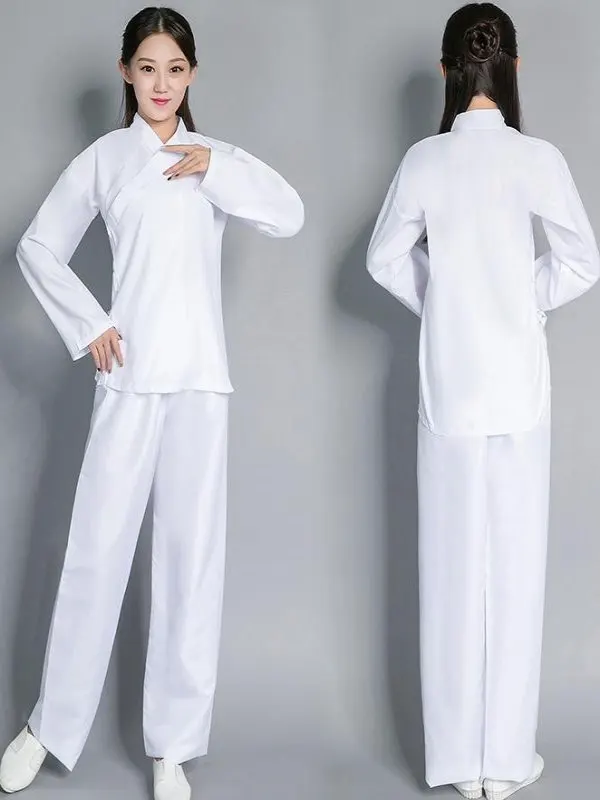

2XL Traditional Hanfu Inner Wears For Women Men White Black Tops Skirt Daily Base Suit Large Sleeve Bottoming Underwear Chinese