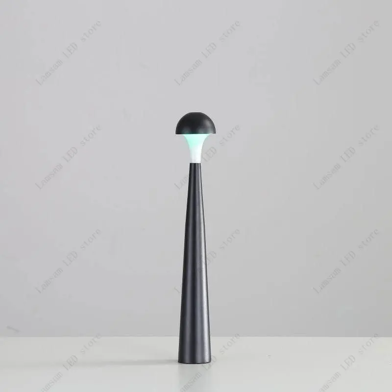 Lampu Jamur Jarum LED Lampu Meja Sensor Sentuh USB Isi Ulang Lampu Malam Tiga Warna Lampu Baca Jamur Enoki Tahan Lama