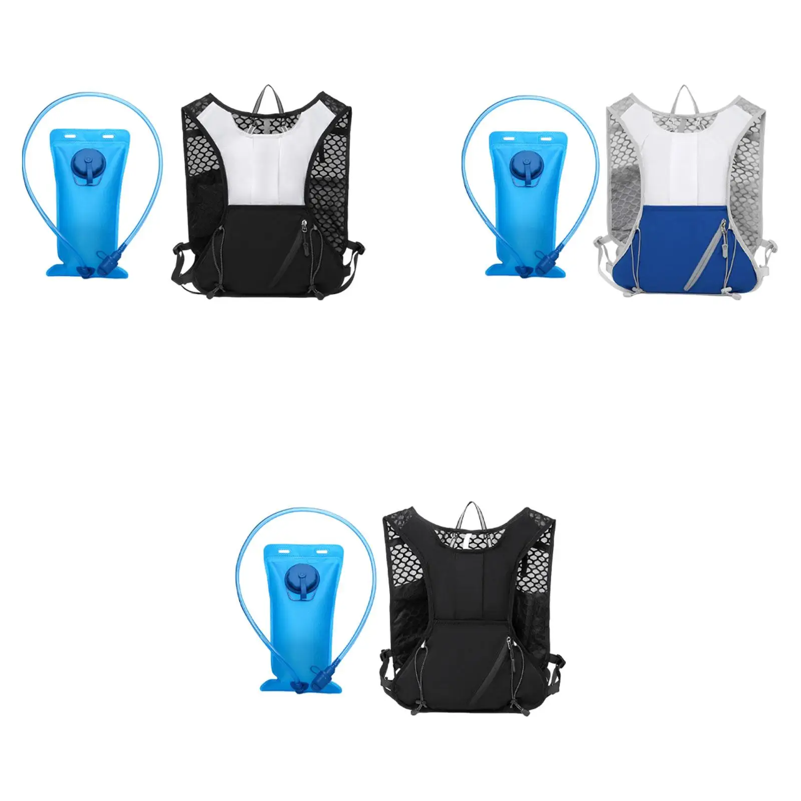 Hydration Backpack Chest Pack Multipurpose Comfortable Reflective Daypack for Cycling Hiking Camping Marathoner Trail