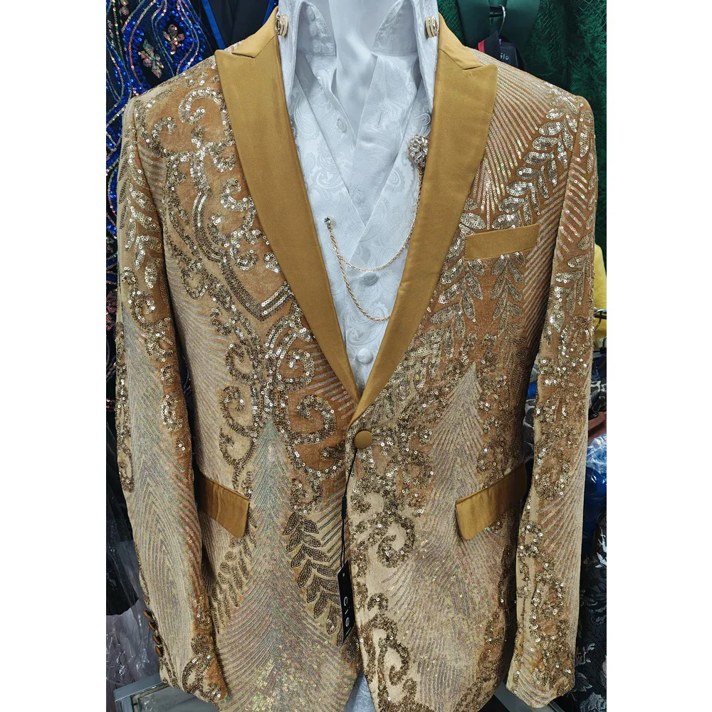 Exquisite Suits Men Sparkly Diamond Beaded Stones Jacket Pants 2 Piece Sets Customized Man Formal Wear Groom Tuxedos Attire 2026