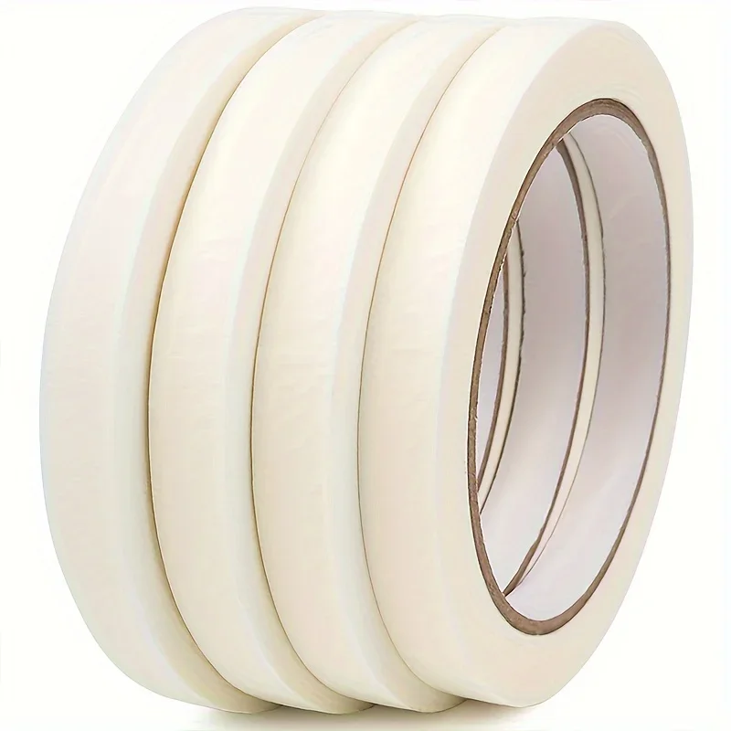 4 packs of White Artist Masking Tape - perfect for watercolor paper, canvas, curves, frames, paint, gouache