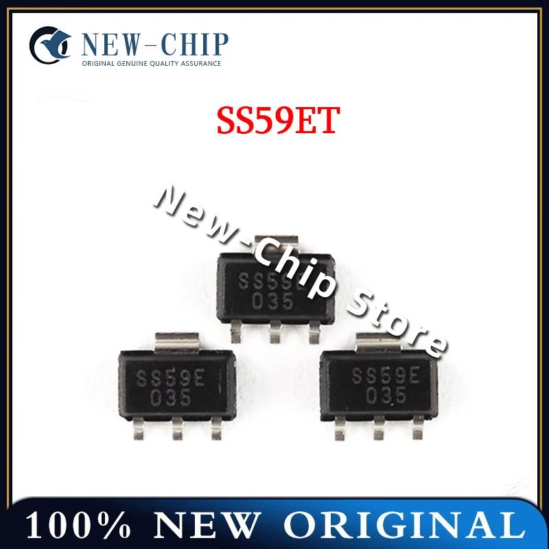 

50PCS-200PCS/LOT SS59ET SS59E SOT89 Linear Magnetic Sensor Hall Effect Element SMD New Original