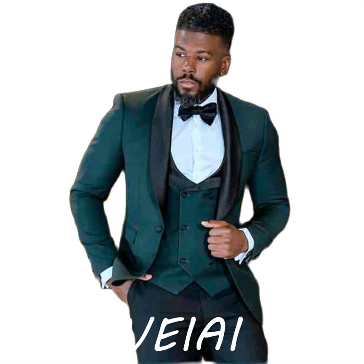 

Комплекты поджаков по индивидуальному заказу, зеленые смокинги для жениха, мужские рабочие деловые костюмы, вечерние платья для выпускного вечера, пальто, жилет, брюки, комплекты на заказ