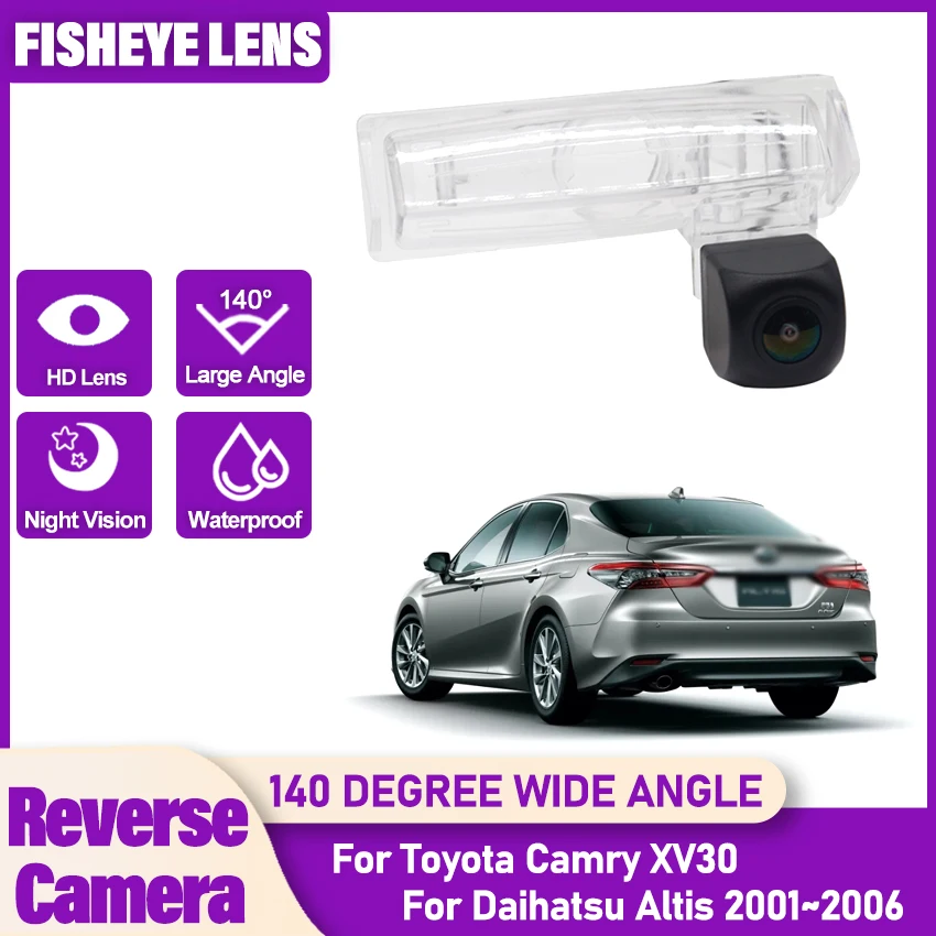 Rear Camera For Toyota Camry XV30 For Daihatsu Altis 2001~2006 Fisheye Lens CCD Night Vision Backup Camera license plate Camera