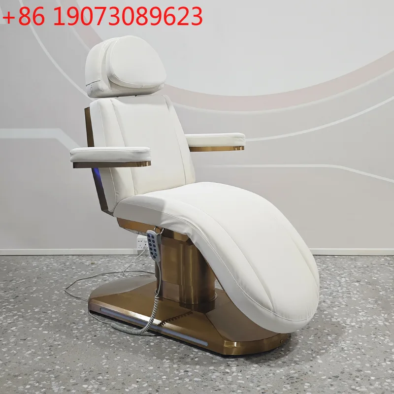 

Электрическая косметическая кровать, спа-массажная кровать для салона красоты, многофункциональная кровать с вышивкой