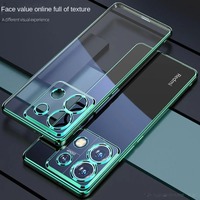 Ultra-thin Plating Silicone TPU Case For Infinix Note 40 Pro Plus 30 Pro 30i Vip Electroplating Transparent Shockproof Cover