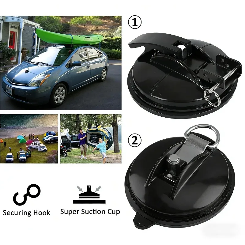

Outdoor RV Awning Suction Cup Hook Up Bracket 1/2pcs for Sunshade Canopy Lock Travel Camping Black Awning Accessories
