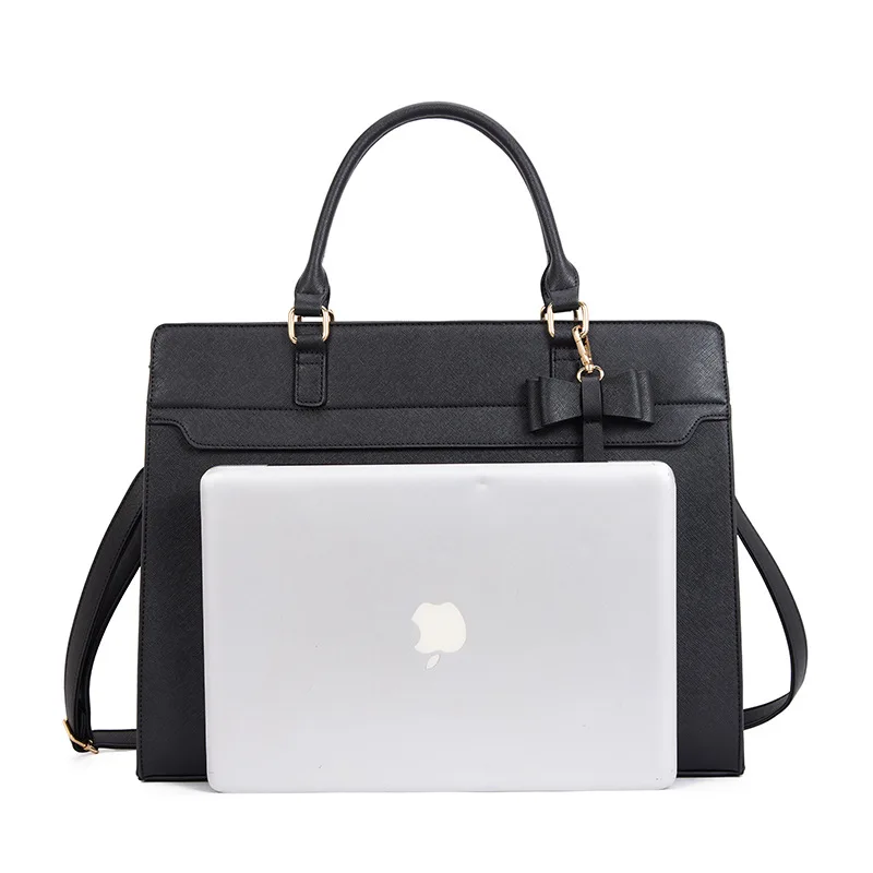Women's Large Capacity 15.6 Inch Laptop Briefcase Multi-Functional Tote Handbag Shoulder Crossbody Work Bag
