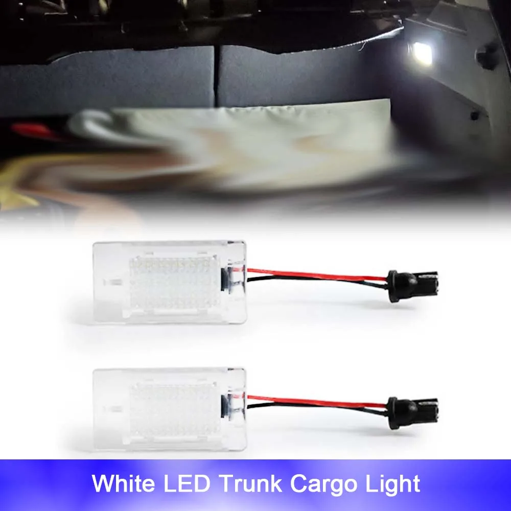 Luces LED blancas para maletero Interior, Canbus para Ford Transit Tourneo, mensajería, Escorpio, Sierra, Puma, Orion, Mondeo, Granada, Figo, 2 uds.