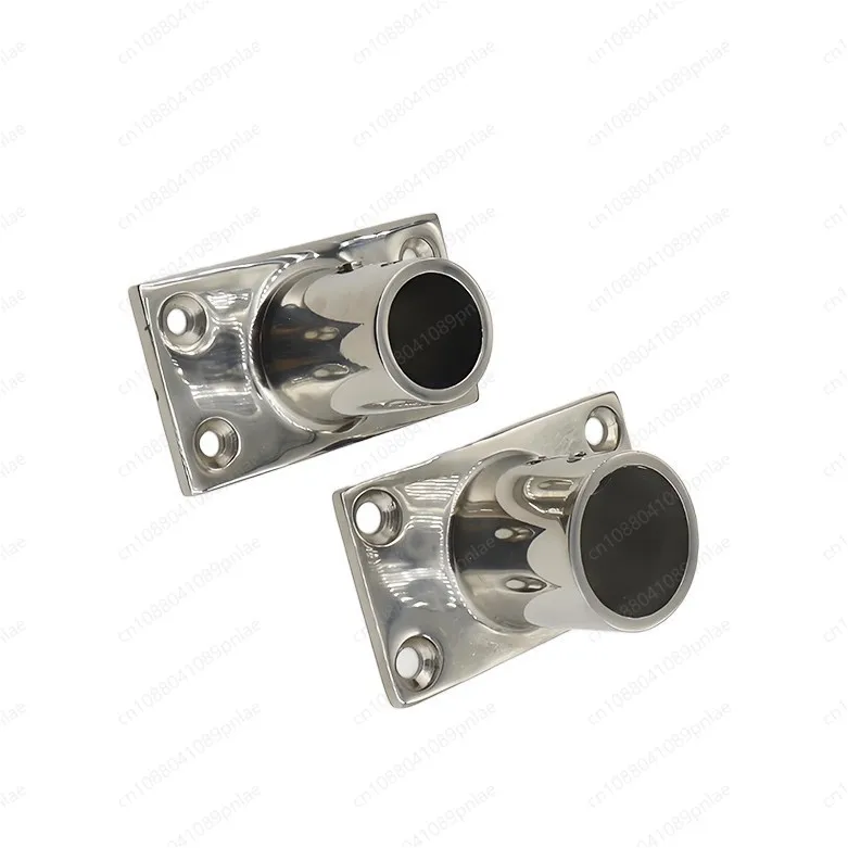 316 Stainless Steel Marine Tube Base Multi-Spec Bottom Mount for Boat Canopy Handrail Hardware Accessories