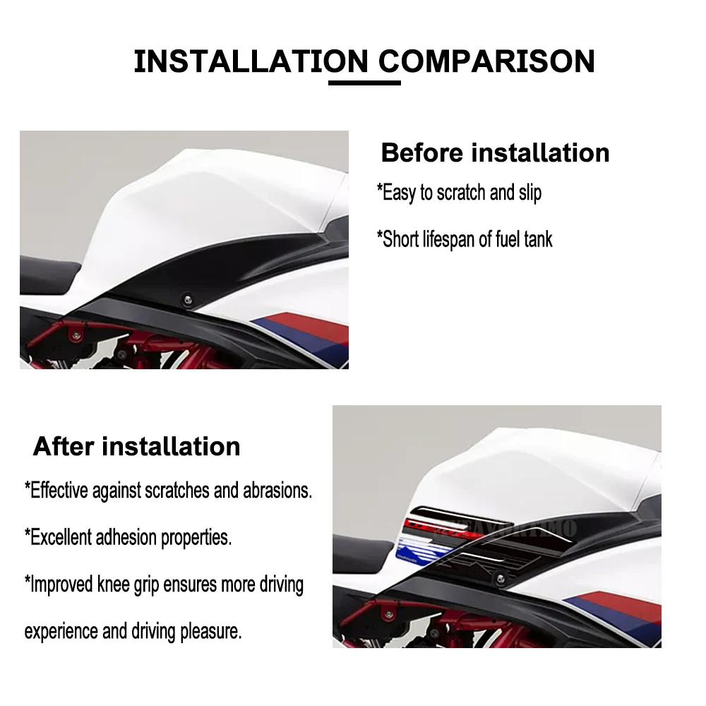 ل G 310 RR G310 G310RR 2023 2024 2025 خزان للدراجة النارية وسادة الغاز زيت الوقود الركبة ملصقات موتو هدية الحاجز حامي