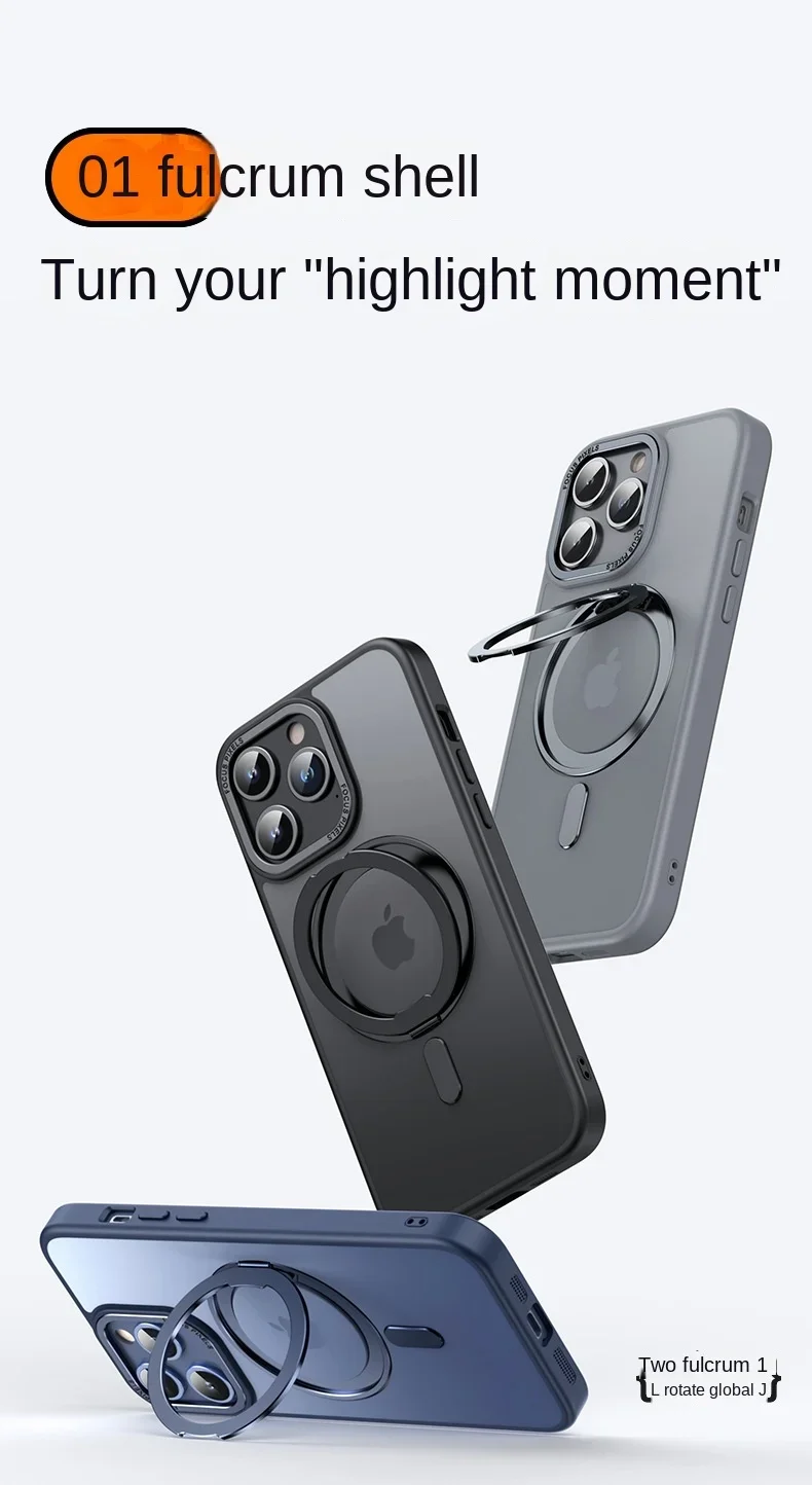 TORRAS Custodia Magnetica 360 Per IPhone 17 Pro Max, Adatta Per MagSafe, Protezione Di Grado Militare, Custodia Sottile Per IPhone 17 Pro Max 6,9" 2025, Rosa Trasparente, Ostand O3 Fitness Series - Foto 8