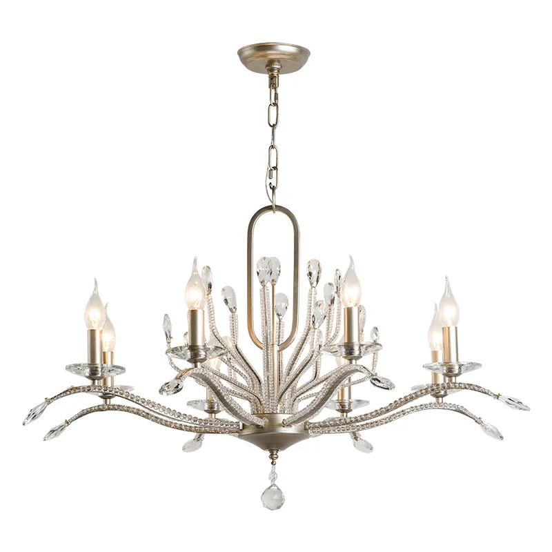 French candle atmosphere light luxury lamps creative personality bedroom crystal lamp y