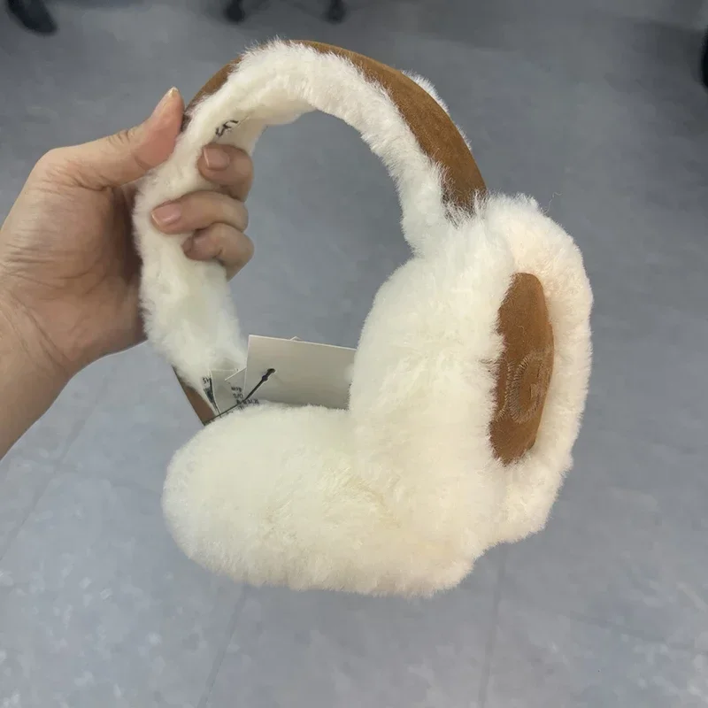 Fashion Autumn Winter Earmuffs Women Men Ear Warmer Plush Solid Color Adjustable Foldable Ear Muffs Earflap Earmuffs