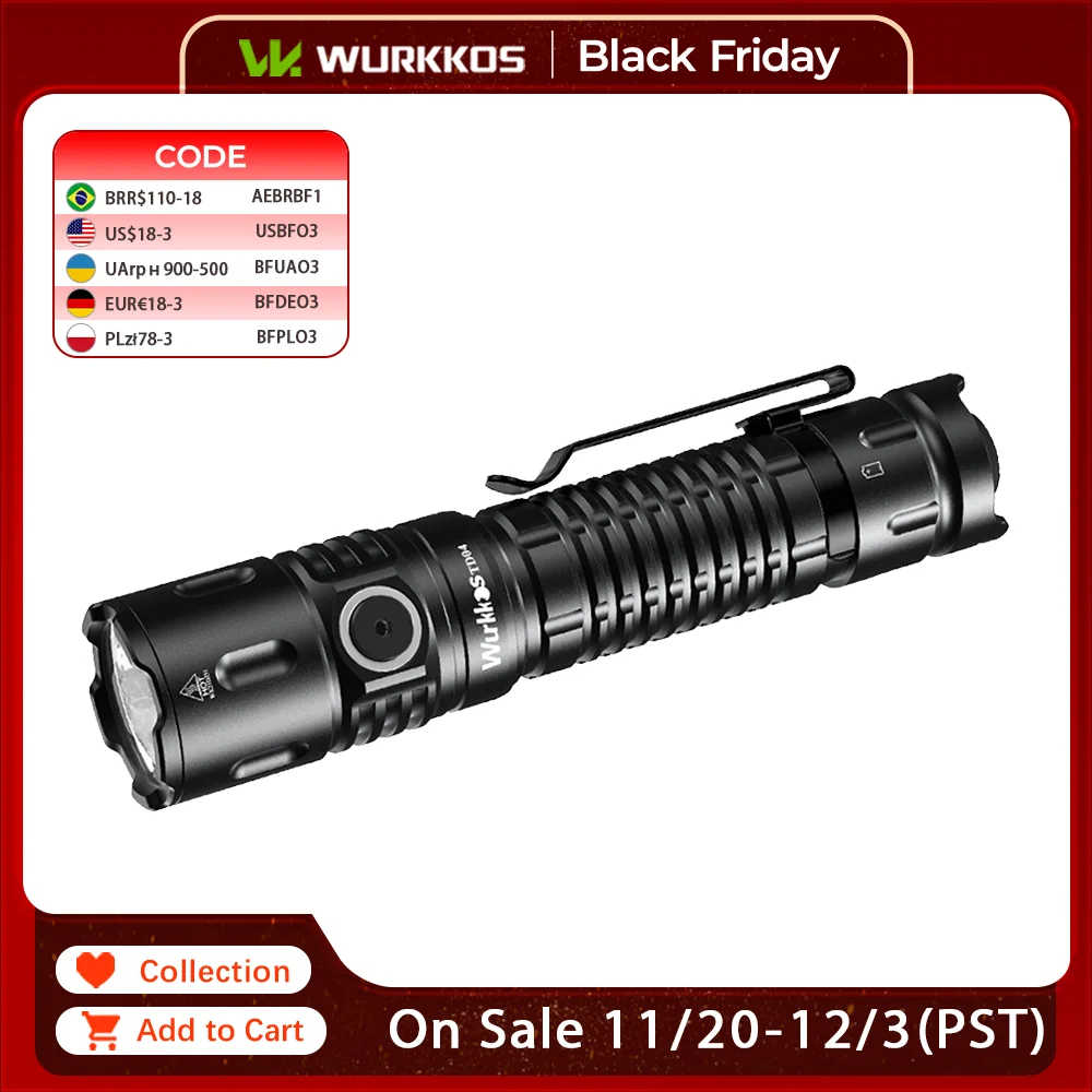 yZ[zWurkkos TD04 21700 [d 2 [hO[vp XHP50D HI d USB-C 3000 Lm g[` IP68 h EDC e[XCb`