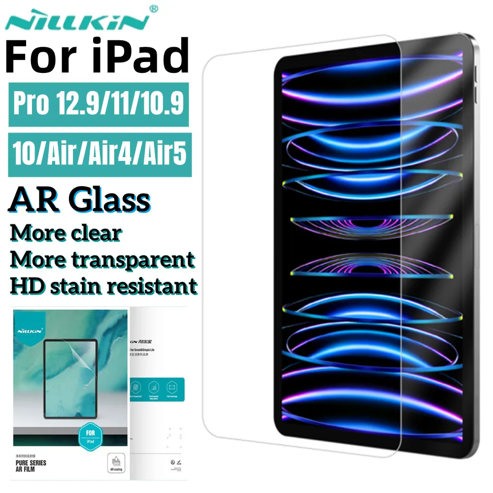 

NILLKIN AR HD Soft Film For iPad Pro 11/12.9 2022 For iPad 10.9/10 2022 Glass Film For iPad Air 4 5 Screen Protector With Tool