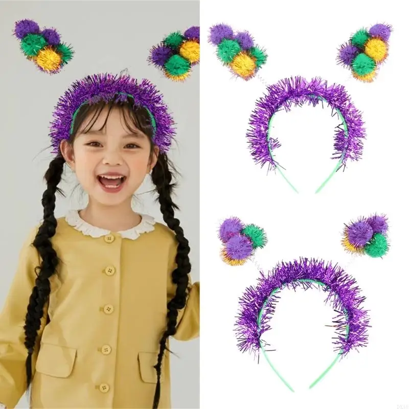 DXAE Sparkling Pompoms Fand Mardi Gras Festival Capace