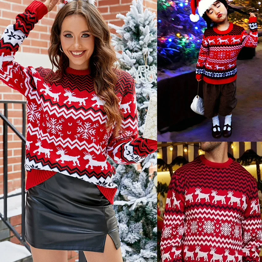 

Women's Ugly Cisas Sweater Sweatirt Loose Fit Long Sve round Ne Regular Thin Winter Faion Ladies Knitwear