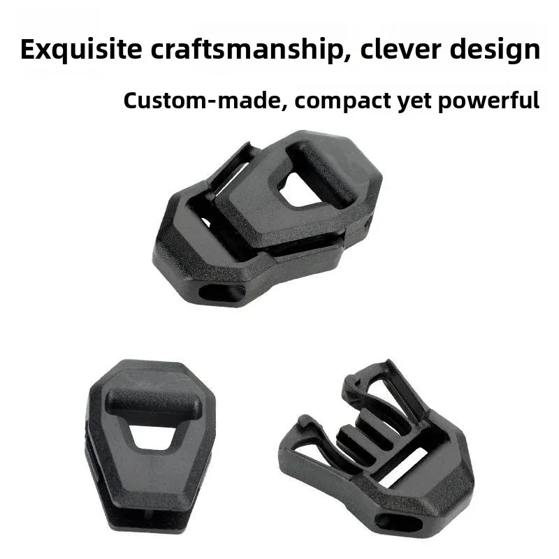 Adjustable Elastic Rope Ring Buckle Plastic Sub-Mother Clasp Backpack School Bag Sports Outdoor Unisex Waist Bag Clip